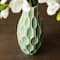 Glitzhome® Geometric Green Ceramic Modern Vase Set
